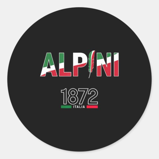 Sticker Rond Alni Alni Pride Italiano Alne Hat  (Devant)