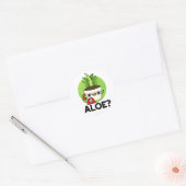 Sticker Rond Aloe Funny Plante Hello Pun (Enveloppe)