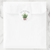 Sticker Rond Aloe You Vera Beaucoup Pun Classroom Valentine (Sac)