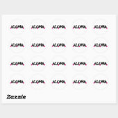 Sticker Rond Aloha (Feuille)