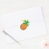 Sticker Rond Aloha ananas (Enveloppe)