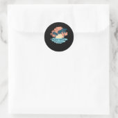 Sticker Rond Aloha Hawaii (Sac)