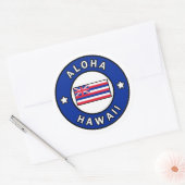 Sticker Rond Aloha Hawaii (Enveloppe)