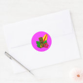 Sticker Rond Aloha Hawaii Surfer (Enveloppe)