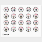 Sticker Rond Aloha Penguin (Feuille)