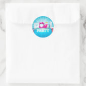Sticker Rond Aloha Pool Party (Sac)
