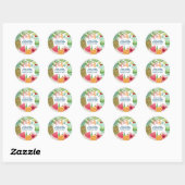 Sticker Rond Aloha Tropical Pineappy Adresse de retour Label Se (Feuille)
