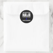 Sticker Rond Alopecia Sensibilisation Perte de cheveux Guerrier (Sac)