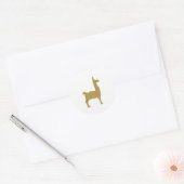Sticker Rond Alpaca (Enveloppe)