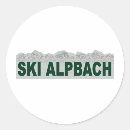 Sticker Rond Alpbach (Devant)