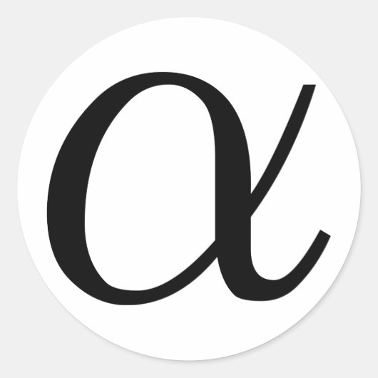 Sticker Rond Alpha (Devant)