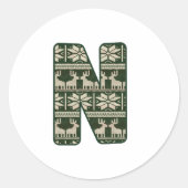 Sticker Rond Alphabet chrétien (Devant)