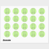 Sticker Rond Alphabet syrien ancien (Feuille)