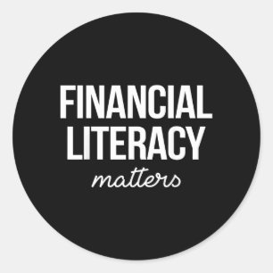 Sticker Rond Alphabétisation financière