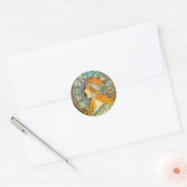 Sticker Rond Alphonse Mucha Art Nouveau Zodiac (Enveloppe)