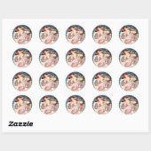 Sticker Rond Alphonse Mucha Dance (Feuille)