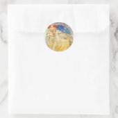 Sticker Rond Alphonse Mucha déesse (Sac)