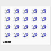 Sticker Rond ALS Ma grand-mère Mon héros 42 (Feuille)