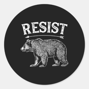 Sticker Rond Alt Us National Park Reste Service T Shirt Bear V
