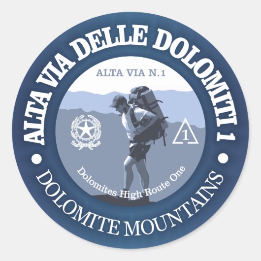 Sticker Rond Alta Via 1 (Devant)
