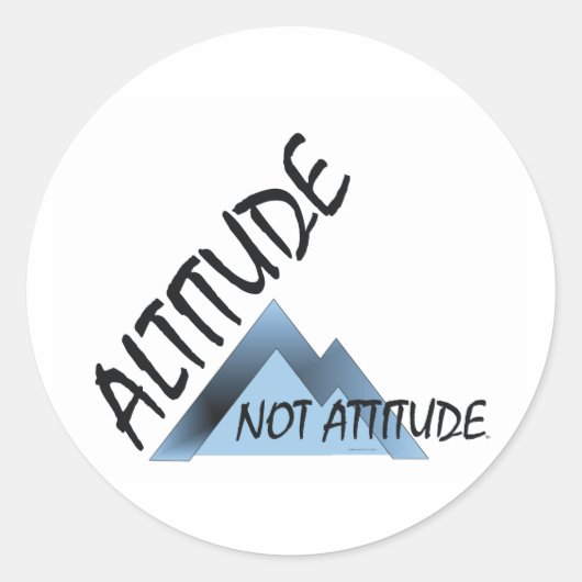 Sticker Rond Altitude ABH Pas d'attitude (Devant)