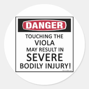 Sticker Rond Alto de danger