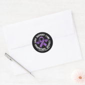 Sticker Rond Alzheimer &#39 ; s Sensibilisation Fin Alz Love Su (Enveloppe)