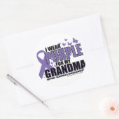 Sticker Rond Alzheimers Purple Pour GRANDMA (Enveloppe)