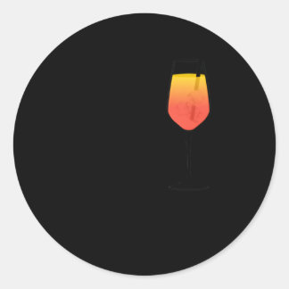 Sticker Rond Am Coffee Espresso Pm Aperol Spritz Mon Boisson Qu