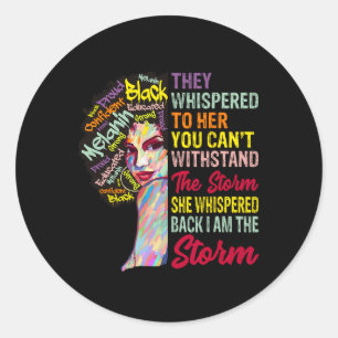 Sticker Rond Am The Storm Women Junet1 Mois de l'histoire des N