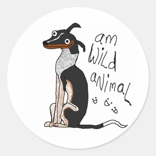 Sticker Rond Am Wild Animal (Devant)