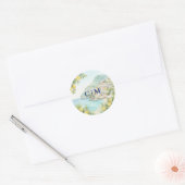 Sticker Rond Amalfi Coast Amore Italy Wedding (Enveloppe)