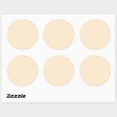 Sticker Rond Amande blanchie (couleur solide) (Feuille)