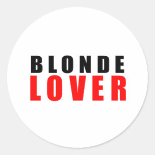 Sticker Rond Amant blond