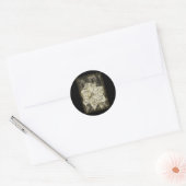 Sticker Rond Amaryllis Old Time Sketch (Enveloppe)