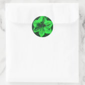 Sticker Rond Amaryllis vert (Sac)