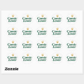 Sticker Rond Amateur de Bande Dessinée Conception Gras (Feuille)