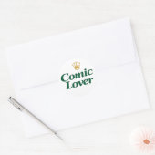 Sticker Rond Amateur de Bande Dessinée Conception Gras (Enveloppe)