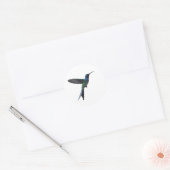 Sticker Rond Amateur de colibris (Enveloppe)