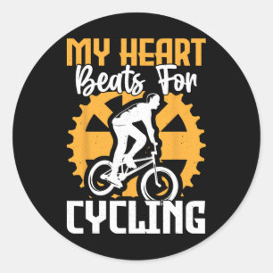 Sticker Rond Amateur de cyclisme en montagne Vélo de route Cycl