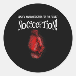 Sticker Rond Amateur de film de boxe Anatomie Biologie Étudiant