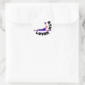 Sticker Rond Amateur de gym (Sac)