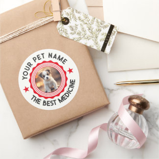 Sticker Rond Amateurs d'animaux de compagnie personnalisées et