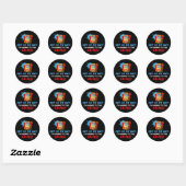 Sticker Rond Amateurs de casino (Feuille)