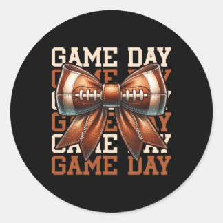 Sticker Rond Amateurs De Football Jour Saison De Football Fan M
