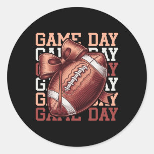 Sticker Rond Amateurs De Football Jour Saison De Football Fan M