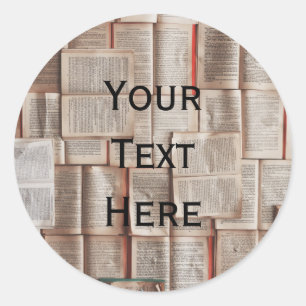 Sticker Rond Amateurs de livres