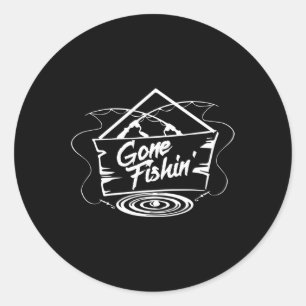 Sticker Rond Amateurs De Pêcheurs Ou De Pêcheurs Gif