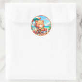 Sticker Rond Amateurs d'ours d'été (Sac)