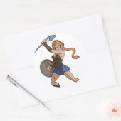 Sticker Rond Amazones et guerriers (Enveloppe)